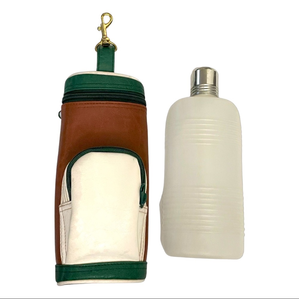 Insulated Mini Golf Bag with Plastic Flask